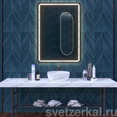 Зеркало со светодиодной подсветкой для ванной комнаты galla